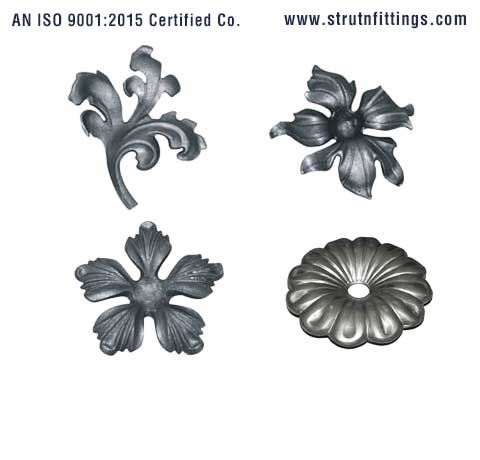 Wrought Iron Leaves & Flowers manufacturers exporters in India Punjab Ludhiana